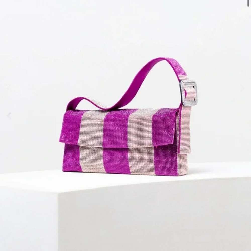 Benedetta Bruzziches VITTY LA MIGNON Crystal Shoulder Bag, Orig. $1355 30% OFF!